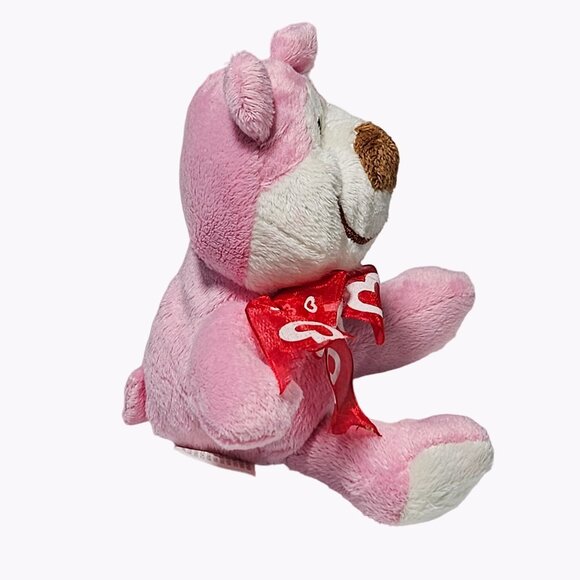 Greenbrier Valentines Day Teddy Bear 7 in Plush Kiss Scarf Hearts Stuffed Animal - Picture 4 of 6